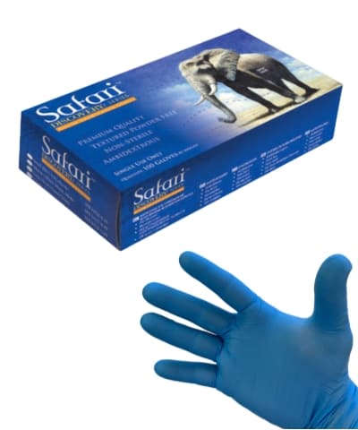 Safari Nitrile Examinations Gloves